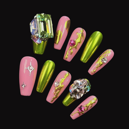 NAILIO™ Tinker Bell Handmade Press-On Nails