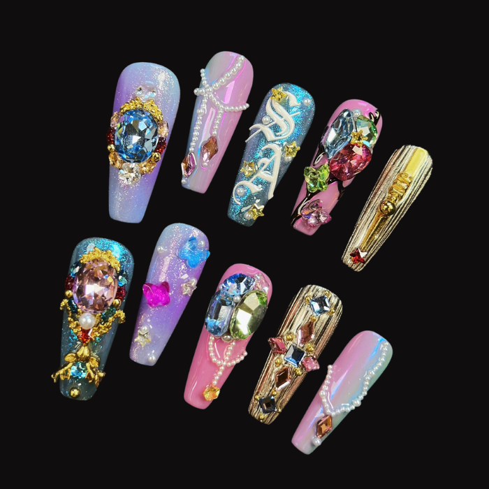 NAILIO™ Sleeping Beauty Handmade Press-On Nails