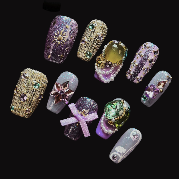 NAILIO™ Rapunzel Handmade Press-On Nails