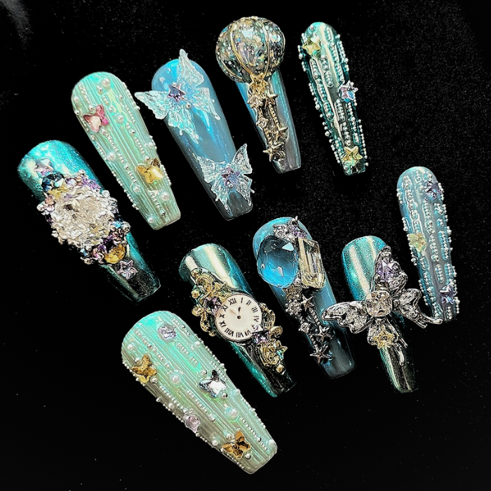 NAILIO™ Cinderella Handmade Press-On Nails