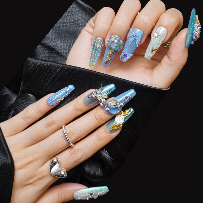 NAILIO™ Cinderella Handmade Press-On Nails