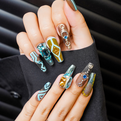 NAILIO™ Atlantis Handmade Press-On Nails