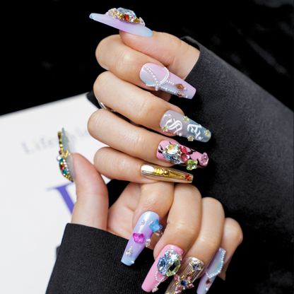 NAILIO™ Sleeping Beauty Handmade Press-On Nails