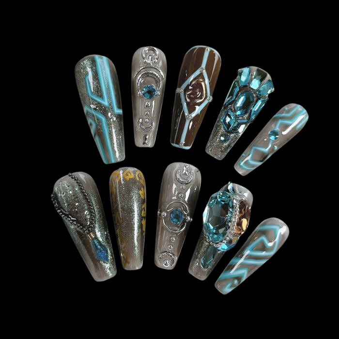 NAILIO™ Atlantis Handmade Press-On Nails