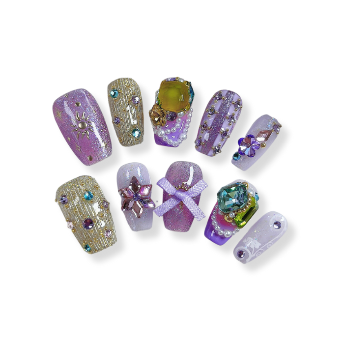 NAILIO™ Rapunzel Handmade Press-On Nails