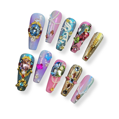 NAILIO™ Sleeping Beauty Handmade Press-On Nails