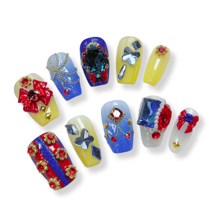 NAILIO™ Snow White Handmade Press-On Nails