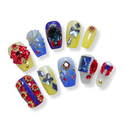 NAILIO™ Snow White Handmade Press-On Nails