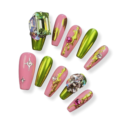 NAILIO™ Tinker Bell Handmade Press-On Nails