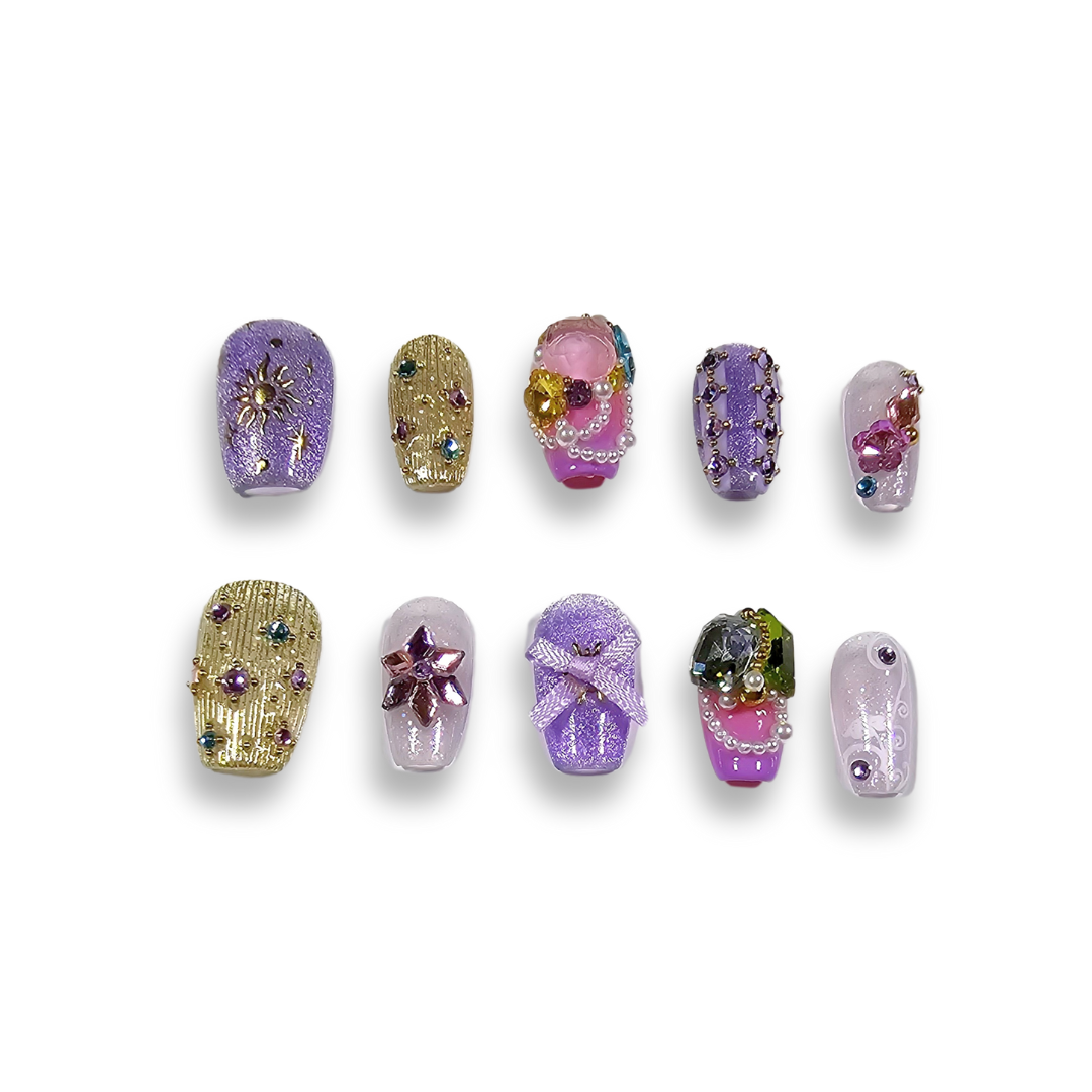 NAILIO™ Rapunzel Handmade Press-On Nails