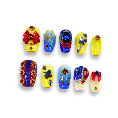 NAILIO™ Snow White Handmade Press-On Nails