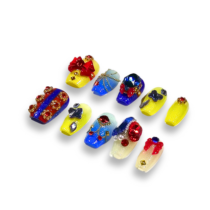 NAILIO™ Snow White Handmade Press-On Nails