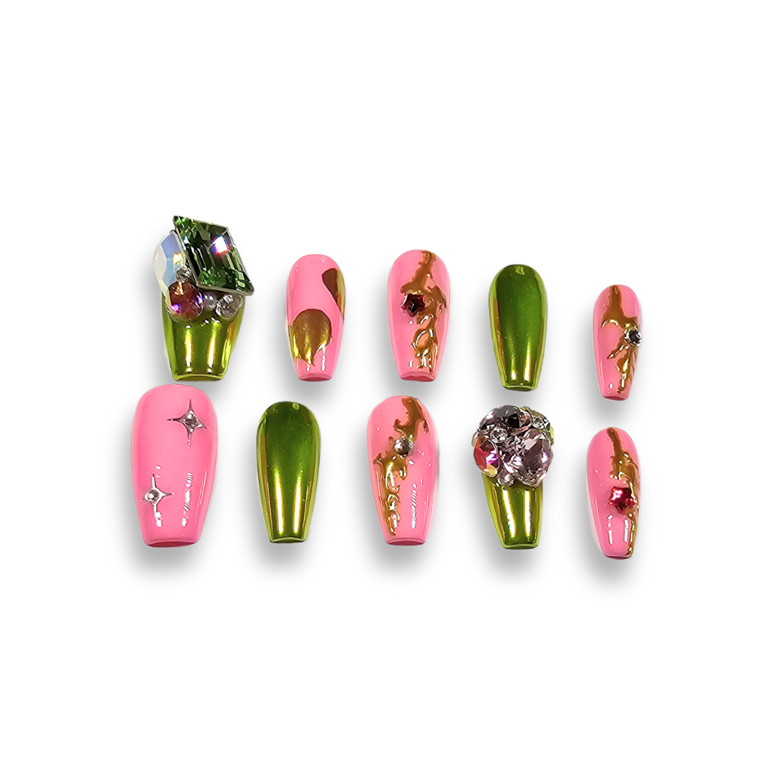 NAILIO™ Tinker Bell Handmade Press-On Nails