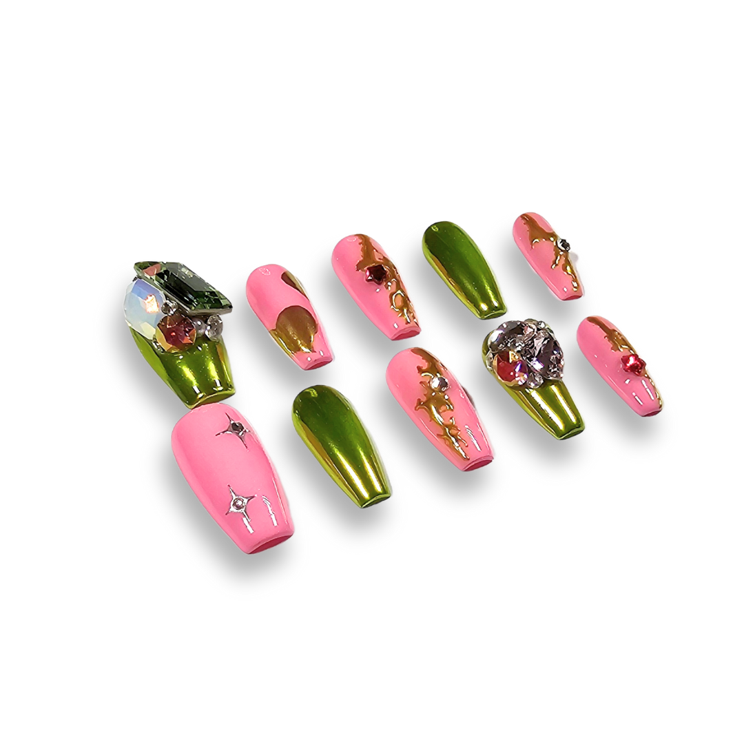 NAILIO™ Tinker Bell Handmade Press-On Nails