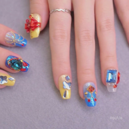 NAILIO™ Snow White Handmade Press-On Nails