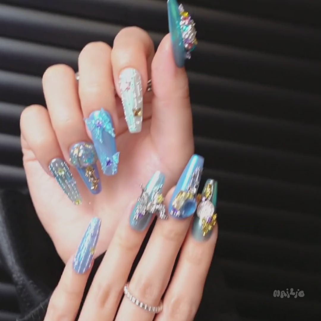 NAILIO™ Cinderella Handmade Press-On Nails