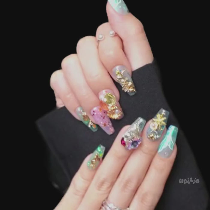 NAILIO™ The Little Mermaid Handmade Press-On Nails